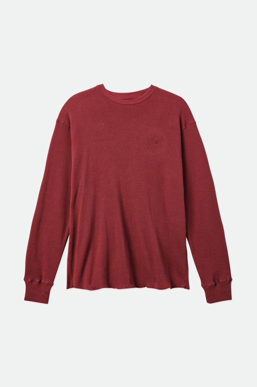 Tops Brixton Reserve Thermal L/S Hombre Rojas | REIKWL607