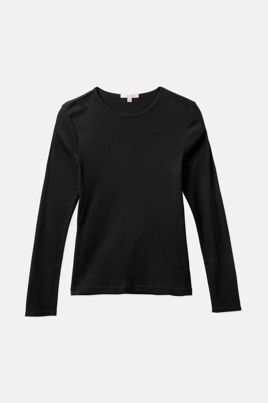 Tops Brixton Tennessee L/S Mujer Negras | HJSWMC138