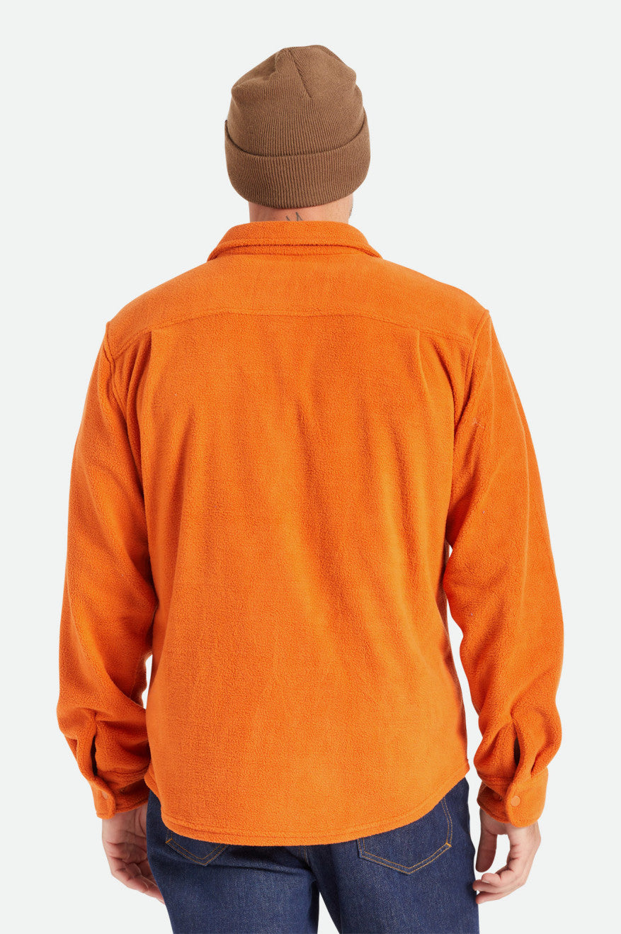 Tops De Franela Brixton Bowery L/S Arctic Stretch Fleece Hombre Naranjas | JWTGAQ564