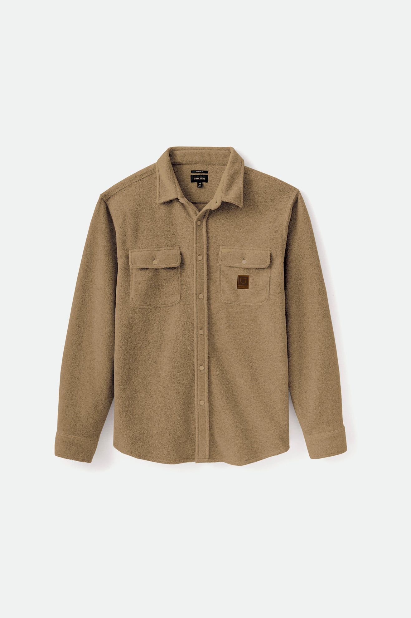 Tops Tejidos Brixton Bowery L/S Arctic Stretch Fleece Hombre Beige | JSTGMB976