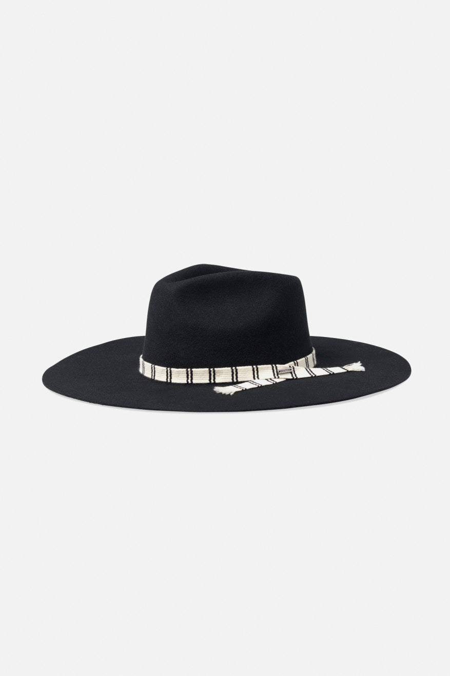 Sombreros De Fieltro Brixton Leigh Felt Fedora Mujer Negras | WEPQLS083