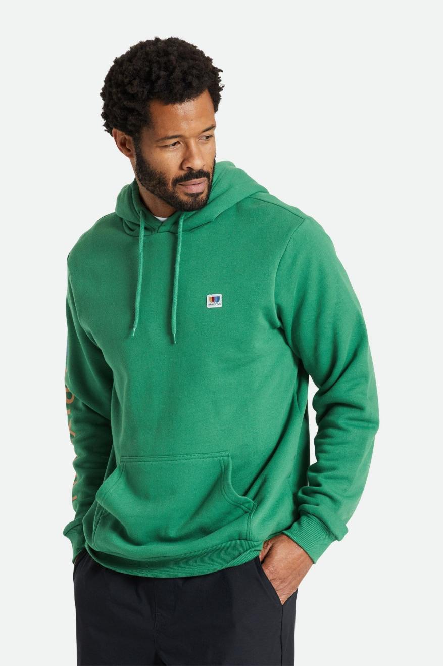 Sudadera Con Capucha Brixton Alton Hombre Verde | BPNTLR357