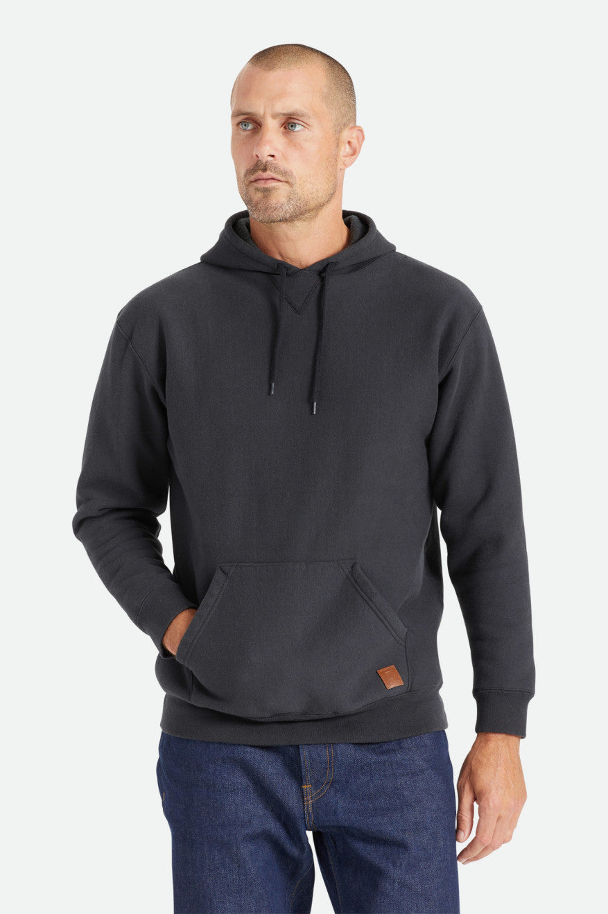 Sudadera Con Capucha Brixton Cooper Reserve Raglan Hombre Negras | VOQFTN152