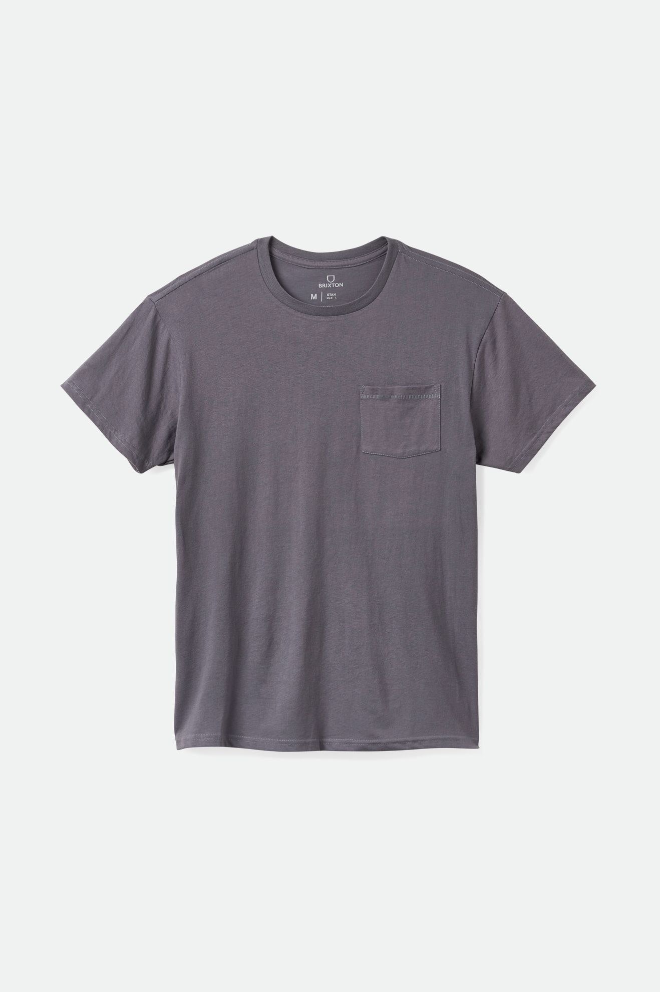 Tops Brixton Basic S/S Pocket Hombre Azules | KCTAHU746